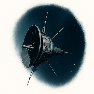 Photo of a spaceship coming out of space onto the website
